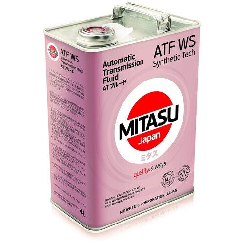 Mj331 Жидкость Для Акпп Mitasu Atf Ws (4l) П/С Mitasu арт. MJ3314