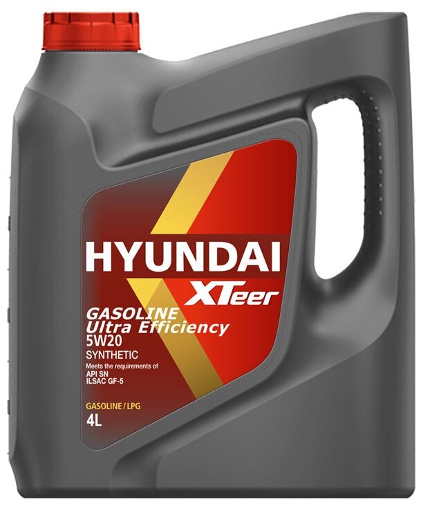 HYUNDAI-KIA 1041001 Масло моторное HYUNDAI XTeer Gasoline Ultra Efficiency 5W20_SN_4L