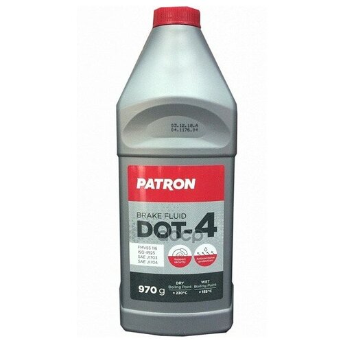 Жидкость Тормозная Dot4 970г PATRON арт. PBF401