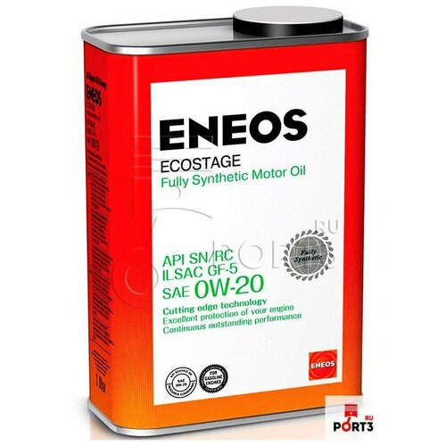 ENEOS Масло Моторное Eneos Ecostage 100% Synt. Sn 0w-20 1л 8801252022015