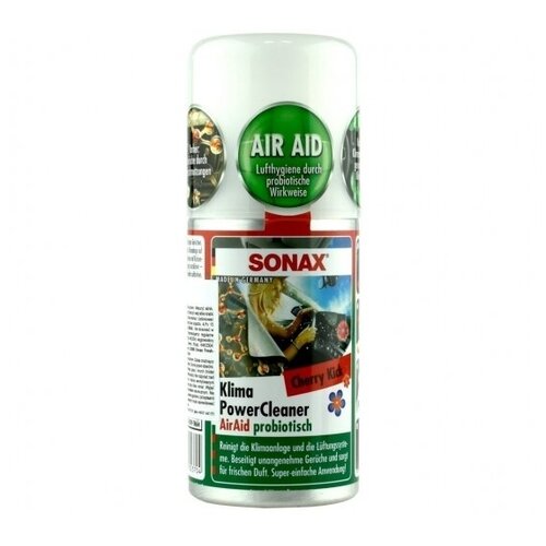 SONAX Очиститель системы кондиционирования для автомобиля с пробиотиком "Вишневый Удар"