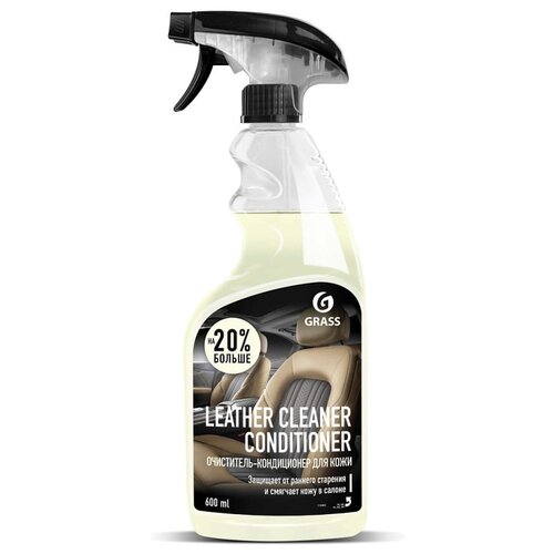 Grass Очиститель-кондиционер кожи для салона автомобиля Leather Cleaner Conditioner (110402), 0.6 л