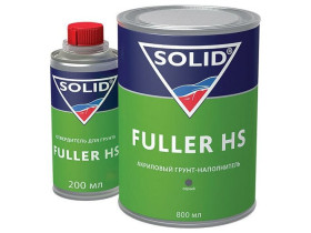 Грунт-наполнитель акриловый Solid Fuller HS 4+1 серый 800 мл. с отвердителем 200 мл.