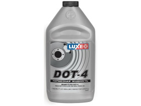 Тормозная жидкость LUXE DOT-4 910 г серебряная канистра