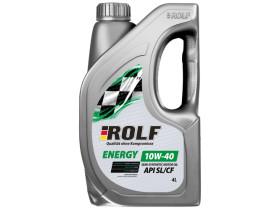 Моторное масло ROLF ENERGY SAE 10W-40 API SL/CF Полусинтетическое 4 л