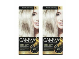 Gamma Perfect Color Краска для волос "Пепельный блонд 9.1",50 мл,2шт