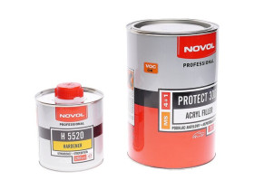 Грунт Novol Protect 300 MS 2К акрил. банка 1л, с отвердителем 0.2л, серый X6118905