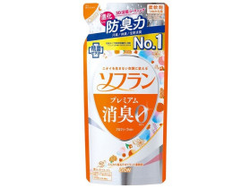 LION SOFLAN Premium Aroma Natural Кондиционер для белья аромат цветочного мыла сменная упаковка 420 мл