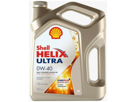 Моторное масло SHELL Helix Ultra 0W-40 синтетическое 5 л «Сделано в Турции»