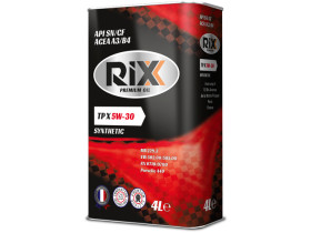 RIXX Синтетическое Моторное Масло Rixx Tp X 5w-30 Sn/Cf A3/B4 4 Л