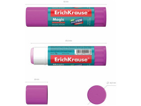 Клей-карандаш ErichKrause Magic, 15г (в коробке-дисплее по 20 шт.)