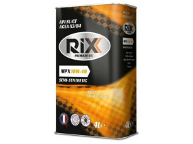 RIXX Полусинтетическое Моторное Масло Rixx Mp X 10w-40 Sl/Cf A3/B4 4 Л