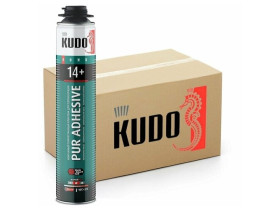 KUDO PUR ADHESIVE PROFF 14+ Клей-пена монтажный для теплоизоляции 12шт.