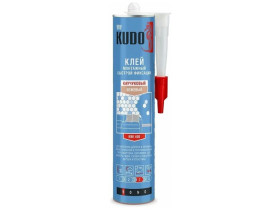 Клей монтажный быстрой фиксации Kudo KBK 400, каучуковый, 300 мл, бежевый
