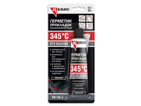 Герметик прокладок высокотемпературный Kerry RTV Silicone нейтральный чёрный KR-146-2 .