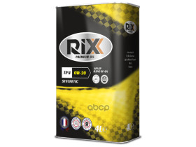 RIXX Rx0002tpn Масло Моторное 0w-20 Rixx 4 Л Синтетическое Tp N Sae Api Sp-Rc Ilsac Gf-6a
