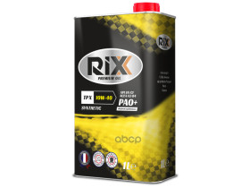 RIXX Синтетическое Моторное Масло Rixx Tp X 10w-40 Sn/Cf A3/B4 1 Л
