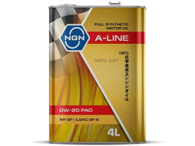 NGN V182575123 Масло моторное NGN A-Line PAO 0W-20 синтетическое 4 л V182575123 1шт