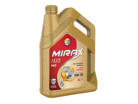 Масло моторное MIRAX MX9 A5/B5 SP 0W30, синтетика, 4 литра 607041
