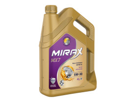 Масло моторное MIRAX MX7 A5/B5 SP 5W30, синтетика, 4 литра 607035