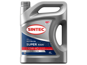 SINTEC Масло Моторное Sintec Super 3000 10W-40 Sg/Cd 4Л