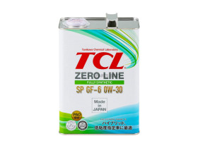 TCL Z0040030SP Масло моторное TCL Zero Line Fully Synth, Fuel Economy, SP, GF-6, 0W30, 4л